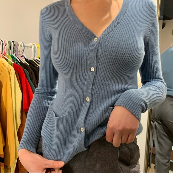 PORTS Vintage International cashmere AND butter cream cardigan - Picture 4 of 9